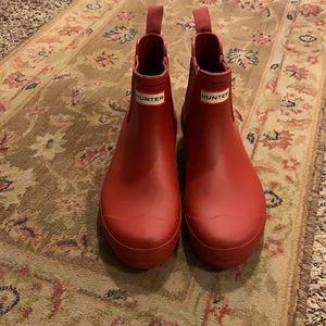 ♥️ RED HUNTER Chelsea Rain Boot ♥️
